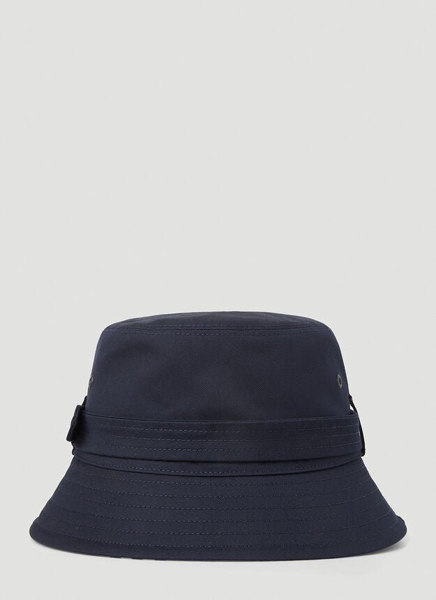 BURBERRY Belted Bucket Hat in Blue - 3