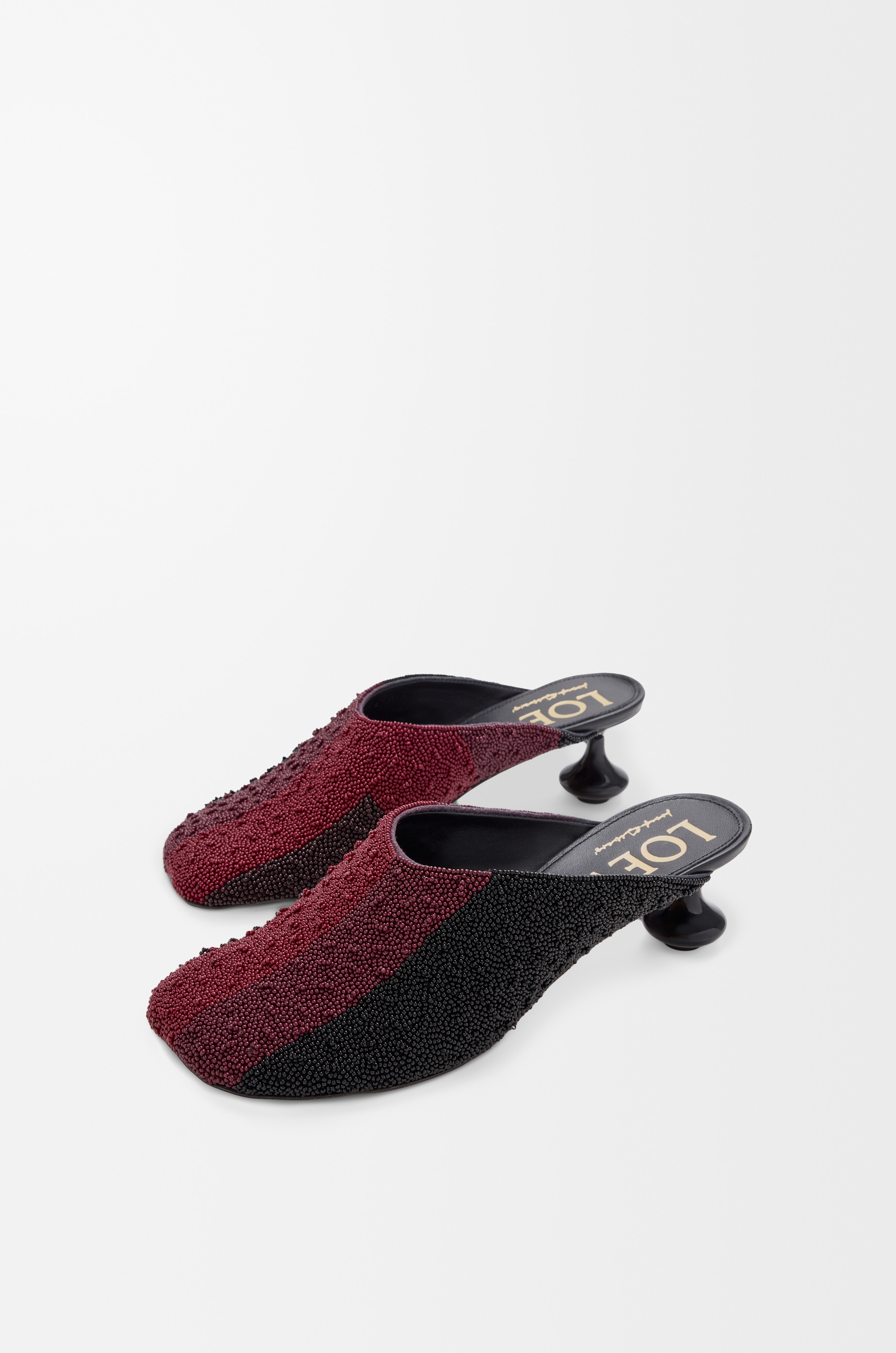Toy mule in embroidered canvas - 3