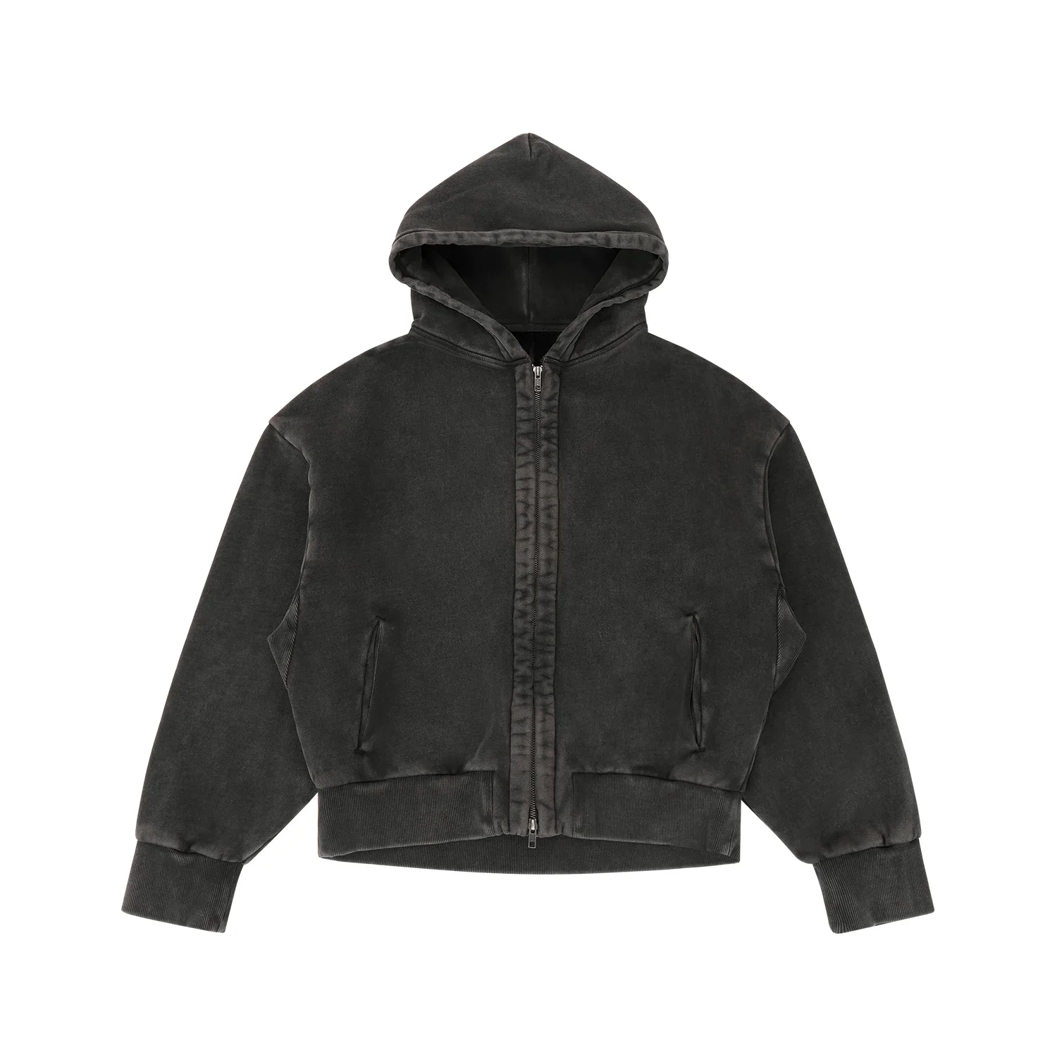 THERMAL HOOD V2 WASHED BLACK - 1