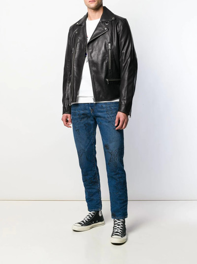 Diesel asymmetrical zip biker jacket outlook