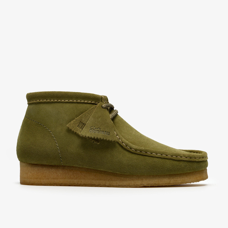 Wallabee Boot Green Suede 1