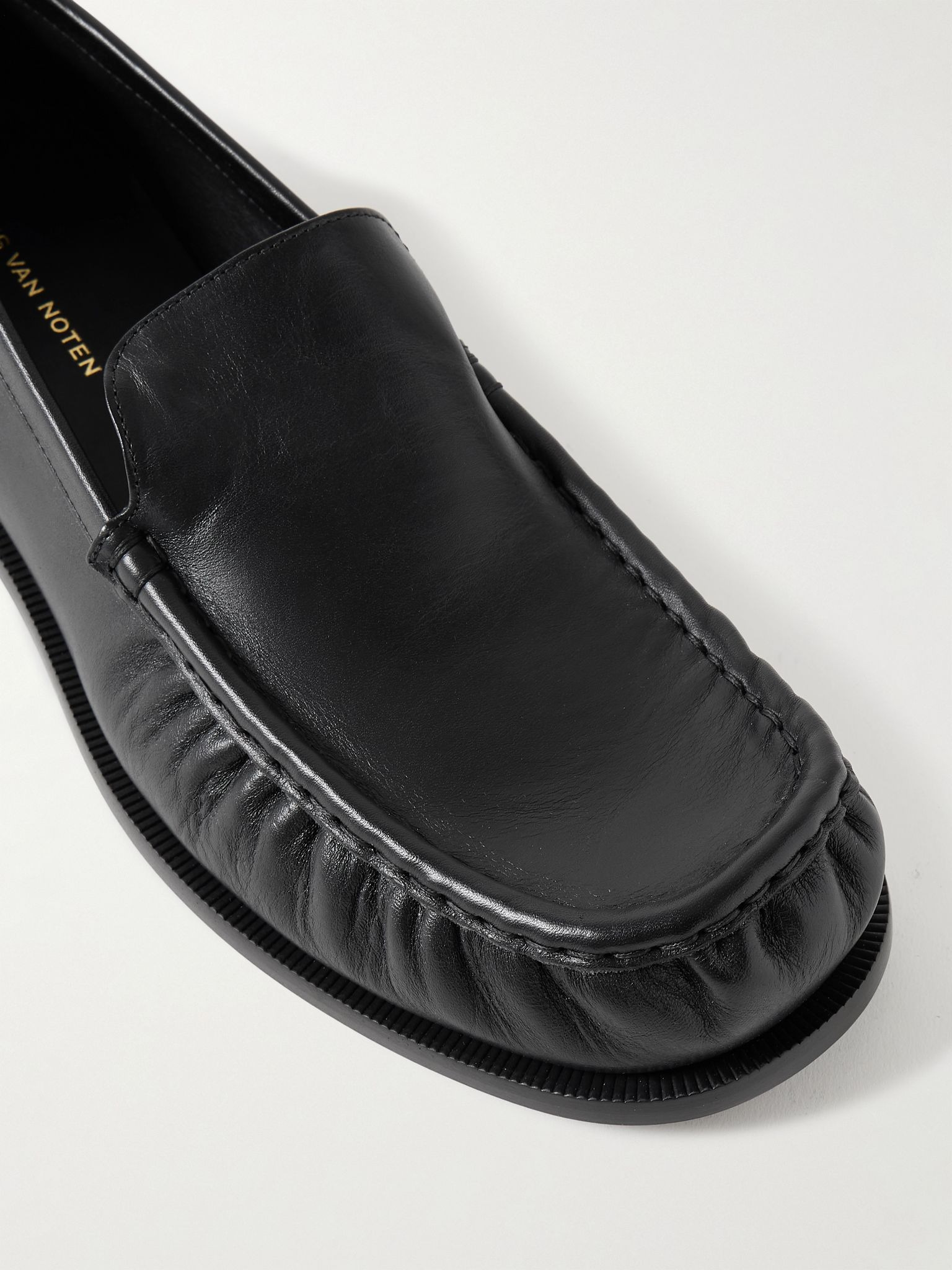 Leather Loafers Black - 5