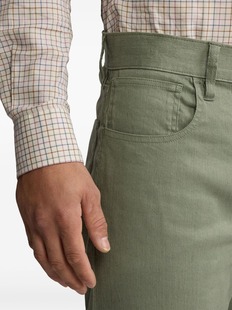 cotton-linen denim pants 6