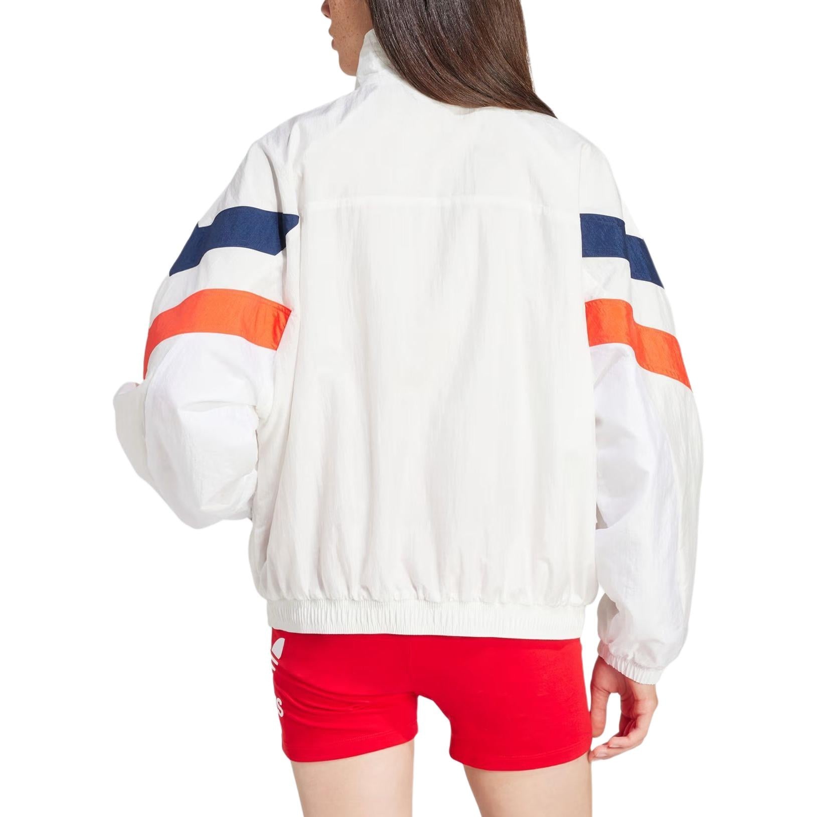(WMNS) adidas 1/2 Zip Windbreaker Asia Sizing 'White' IS2320 - 4
