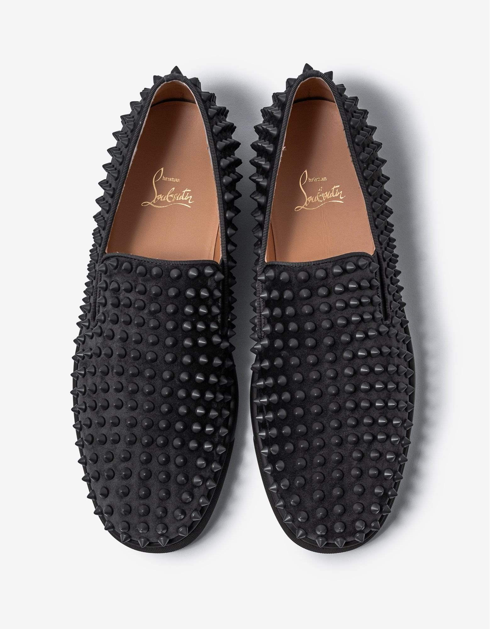 Christian Louboutin Roller-Boat Ombre Grey Suede Trainers - 4