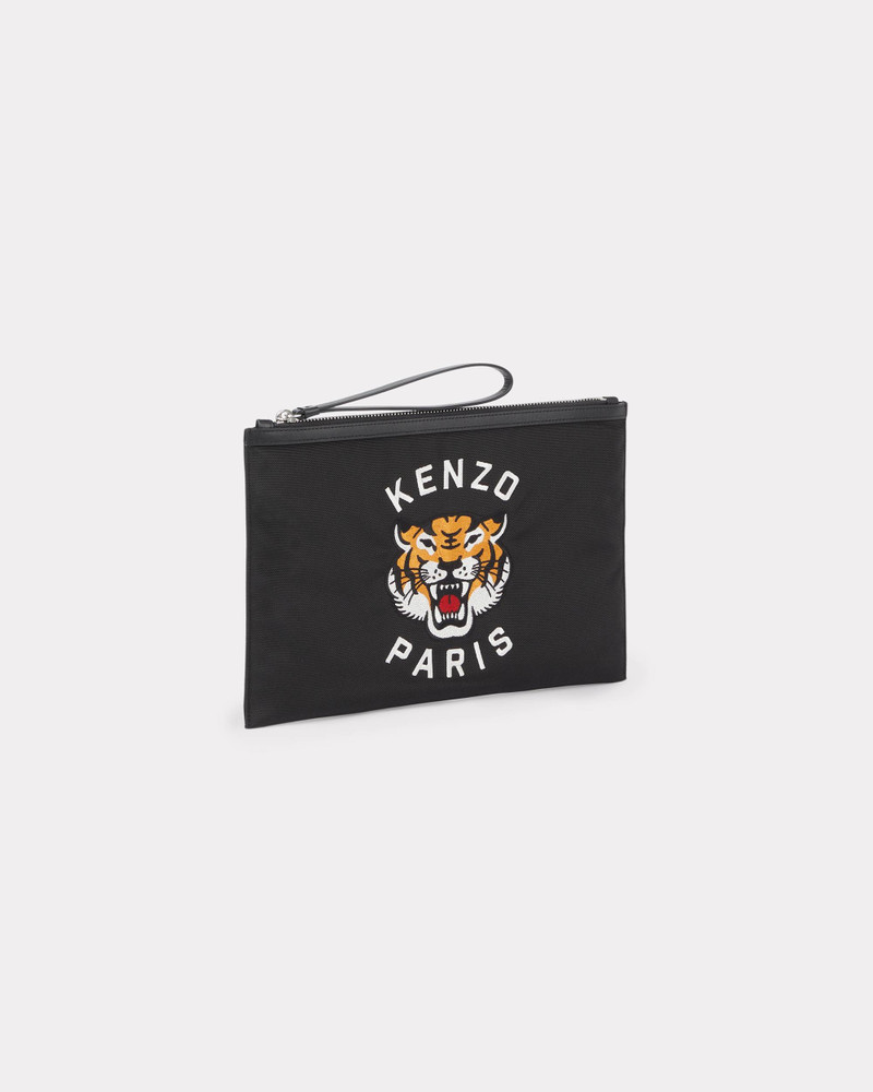 Large 'KENZO Varsity' purse in embroidered nylon 1