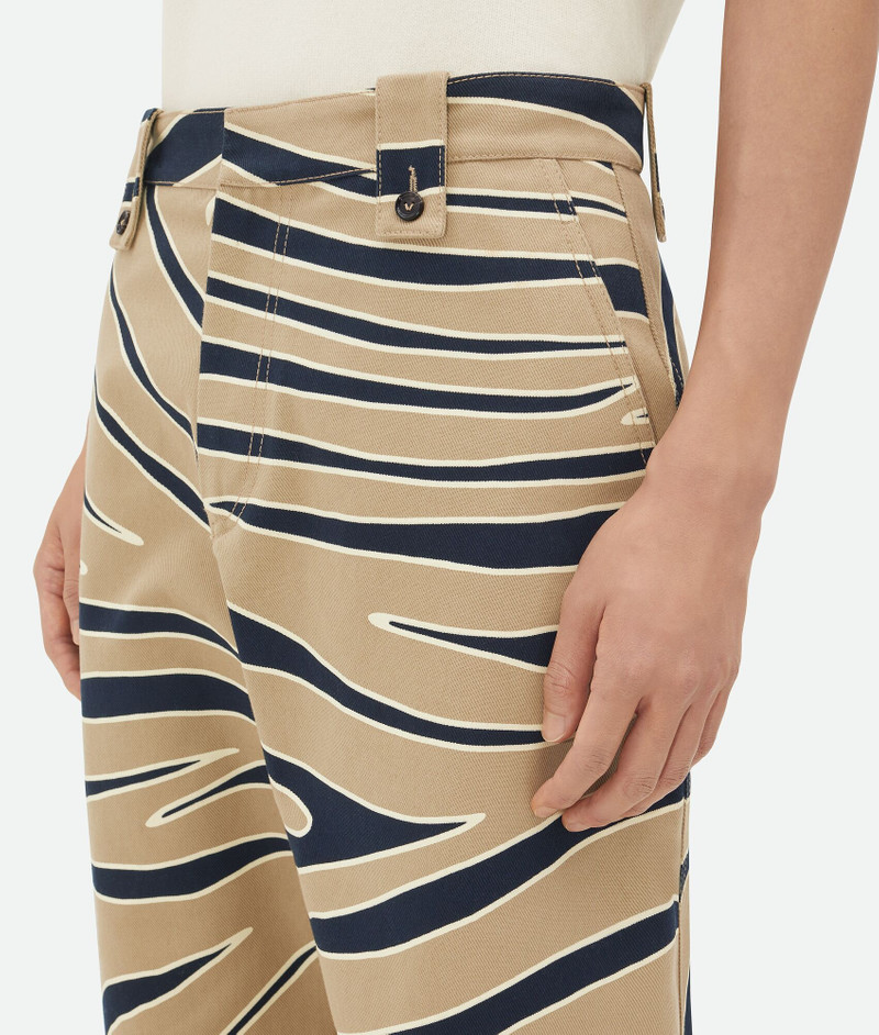 Animal Print Cotton Cargo Pants 4