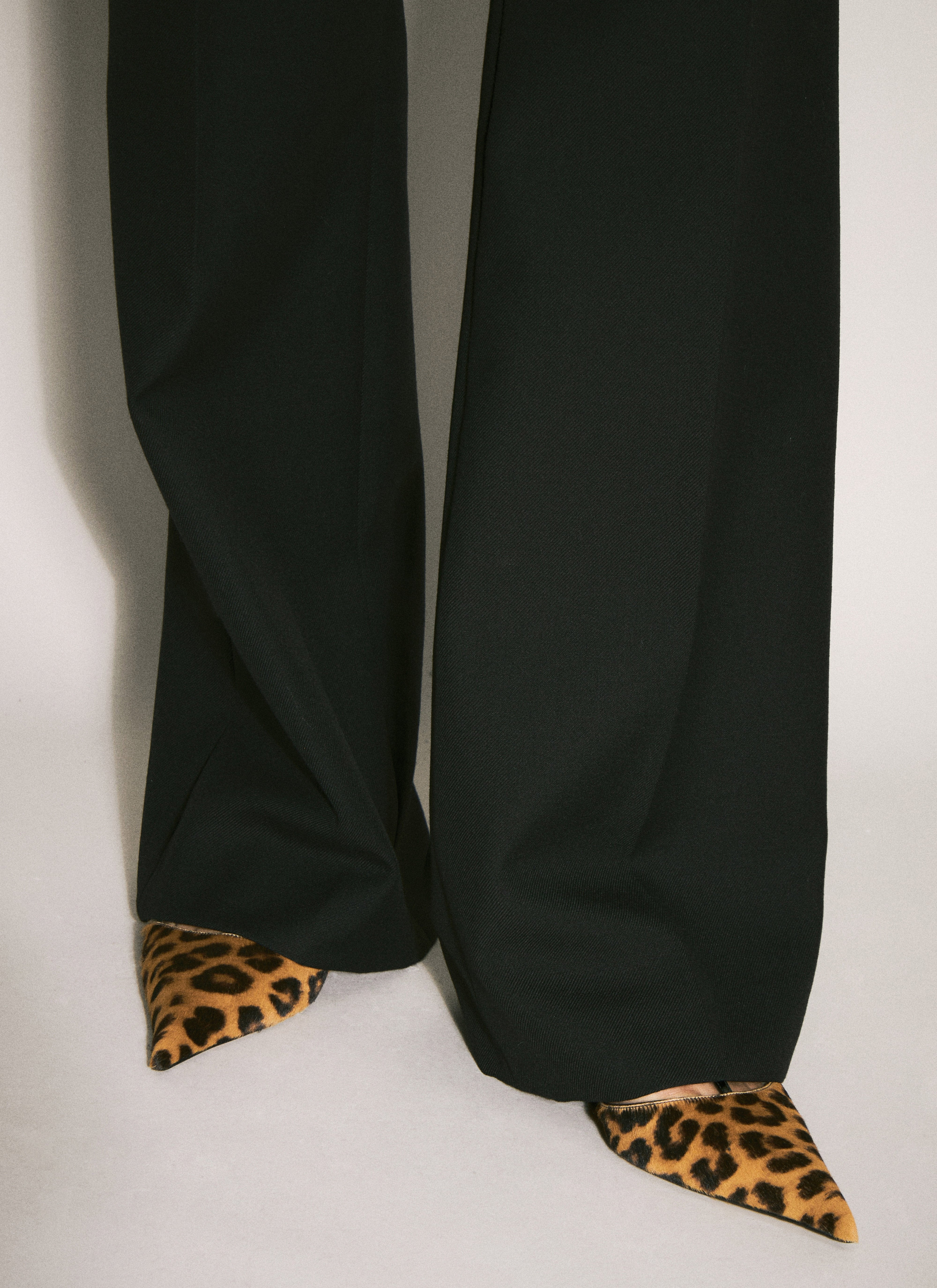 Prada Women Leopard Print Slingback Kitten Heels - 4