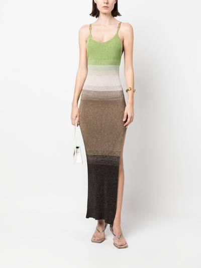 GCDS ribbed-knit maxi dress outlook