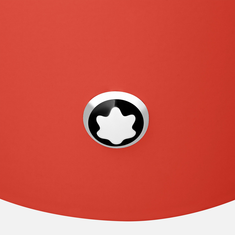 Round pen holder in coral lacquer 3