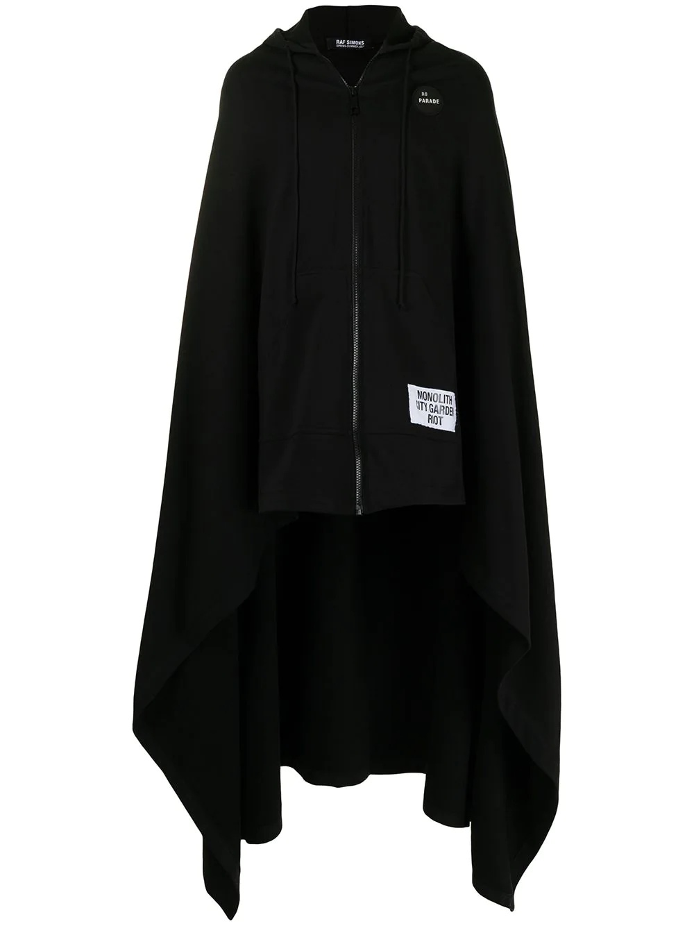 long hooded cape coat - 1