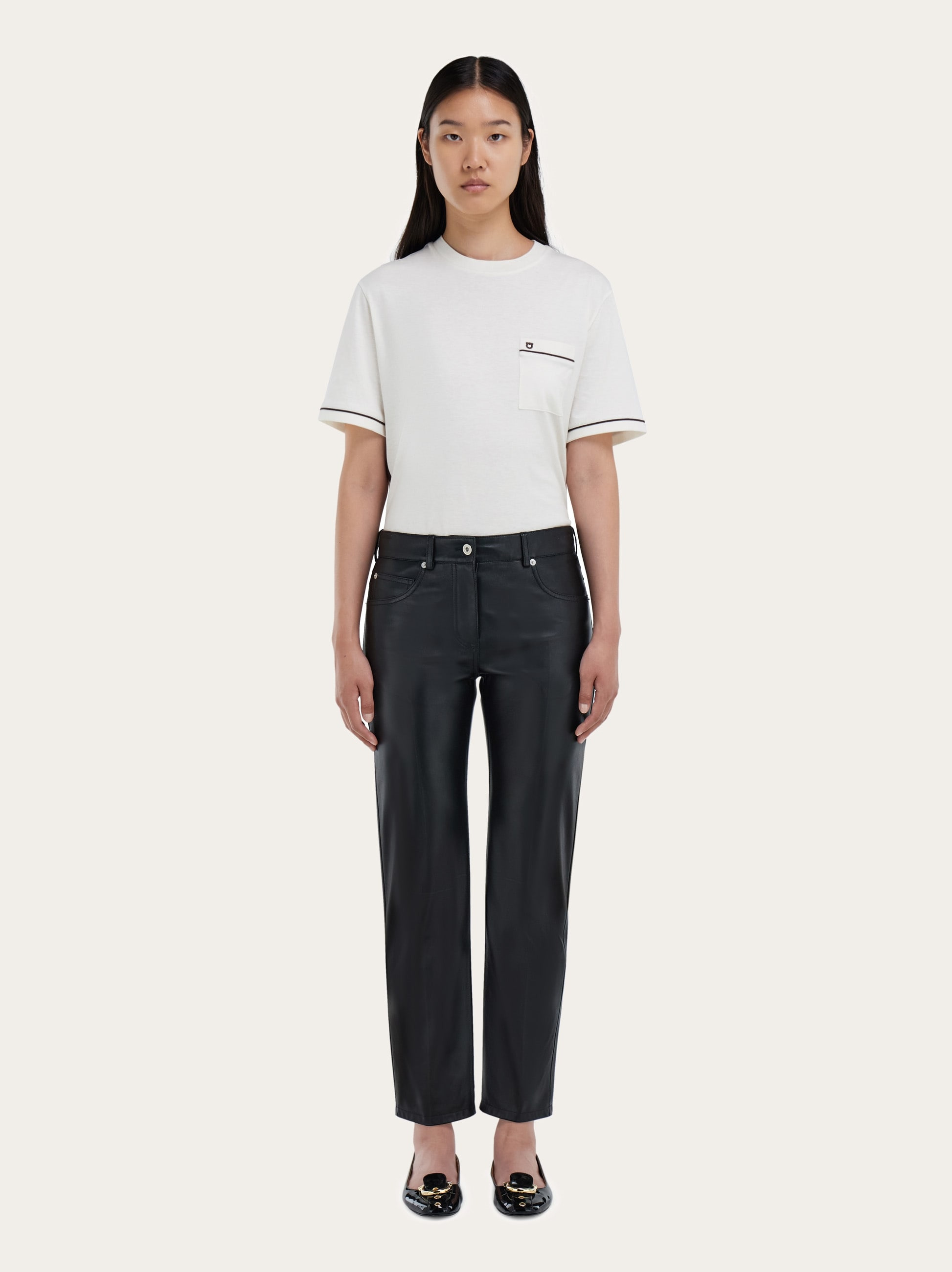 Five pocket trouser in nappa - 5