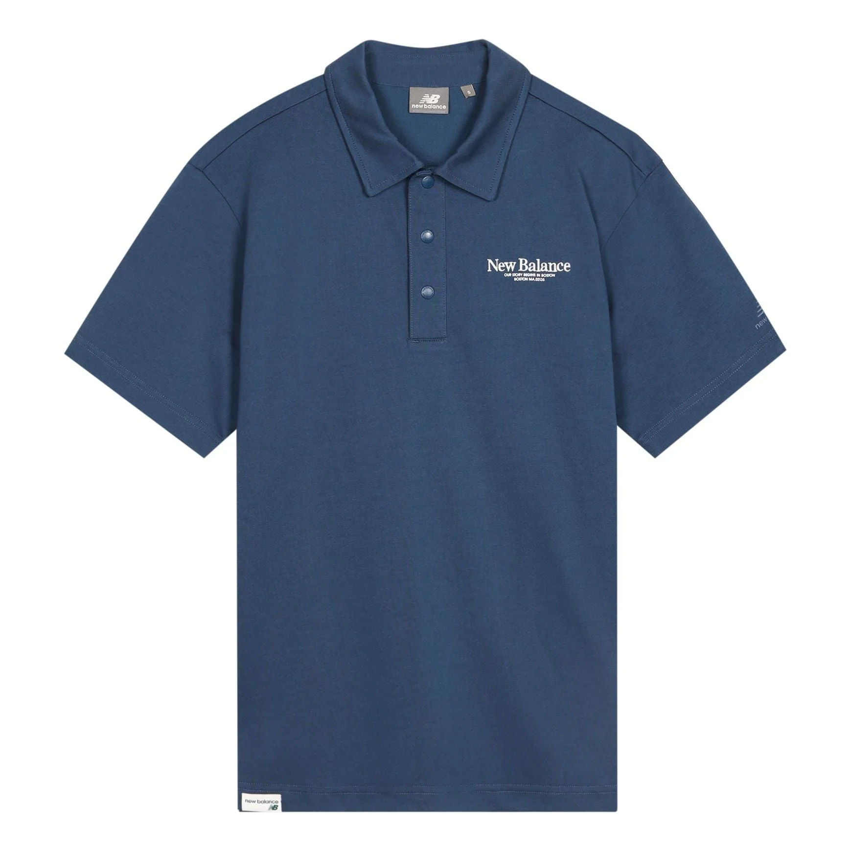 New Balance Sport Lifestyle Polo Tee 'Blue' 5FD24193-NV - 1