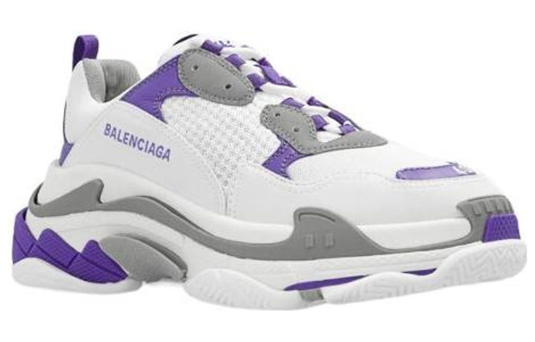 (WMNS) Balenciaga Triple S 'White Purple' 524039W2FW59551 - 2