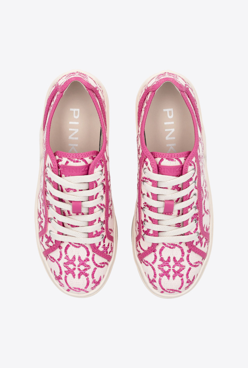 LOVE BIRDS MONOGRAM PLATFORM SNEAKERS 8