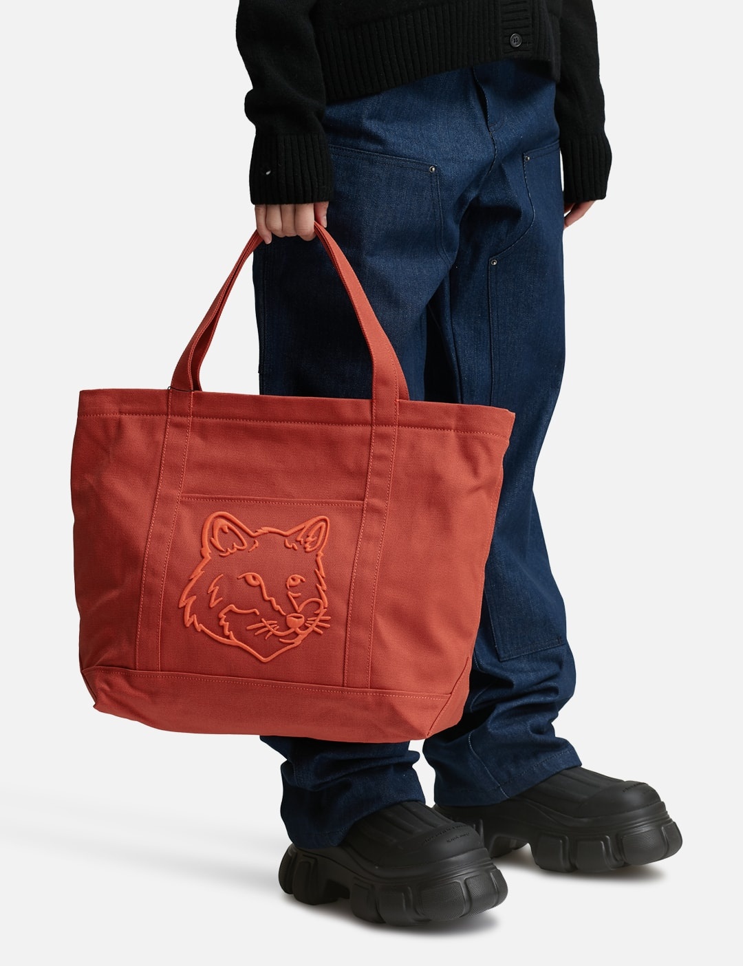 BOLD FOX HEAD LARGE TOTE BAG - 5