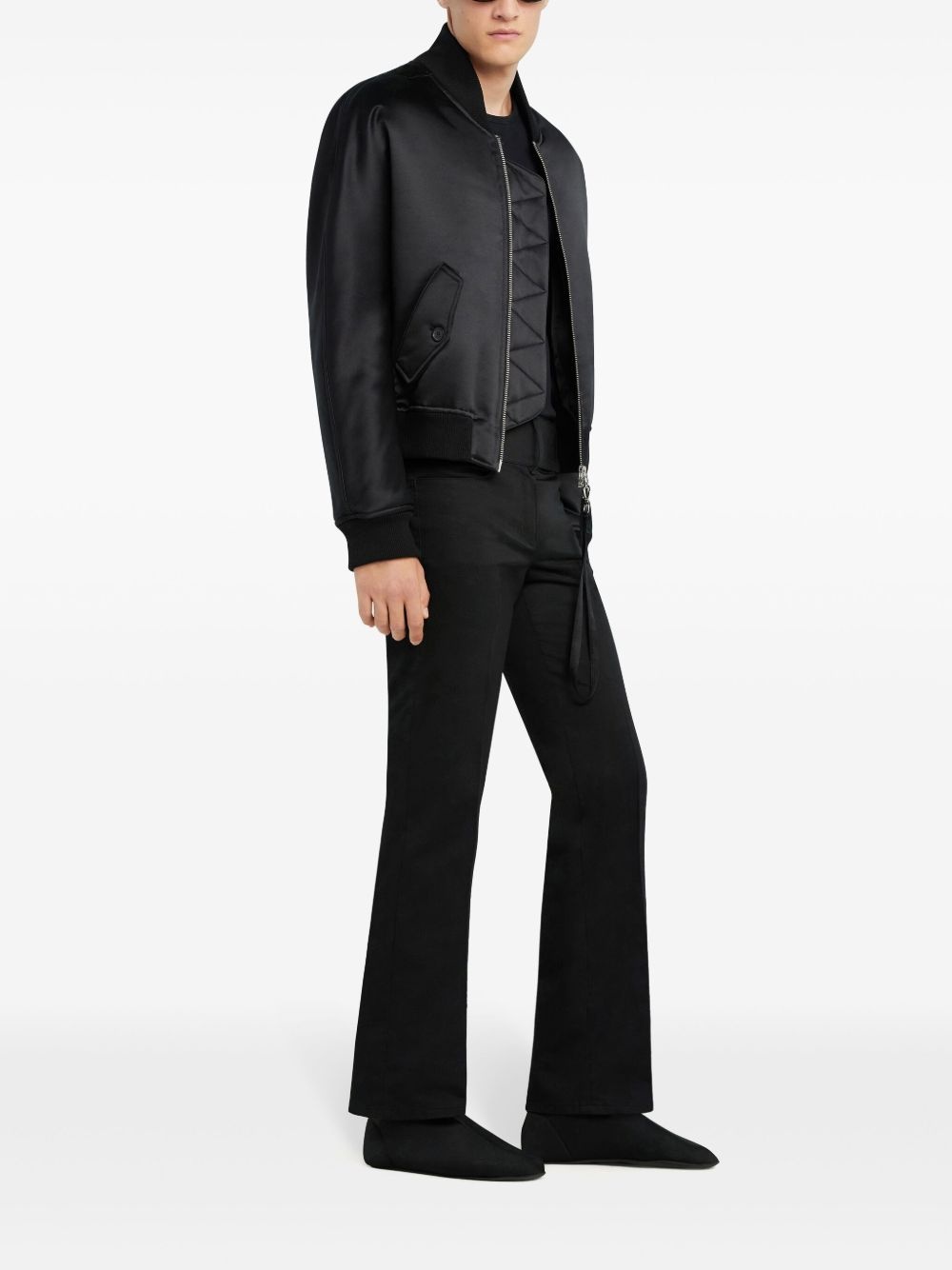 satin bomber jacket - 3
