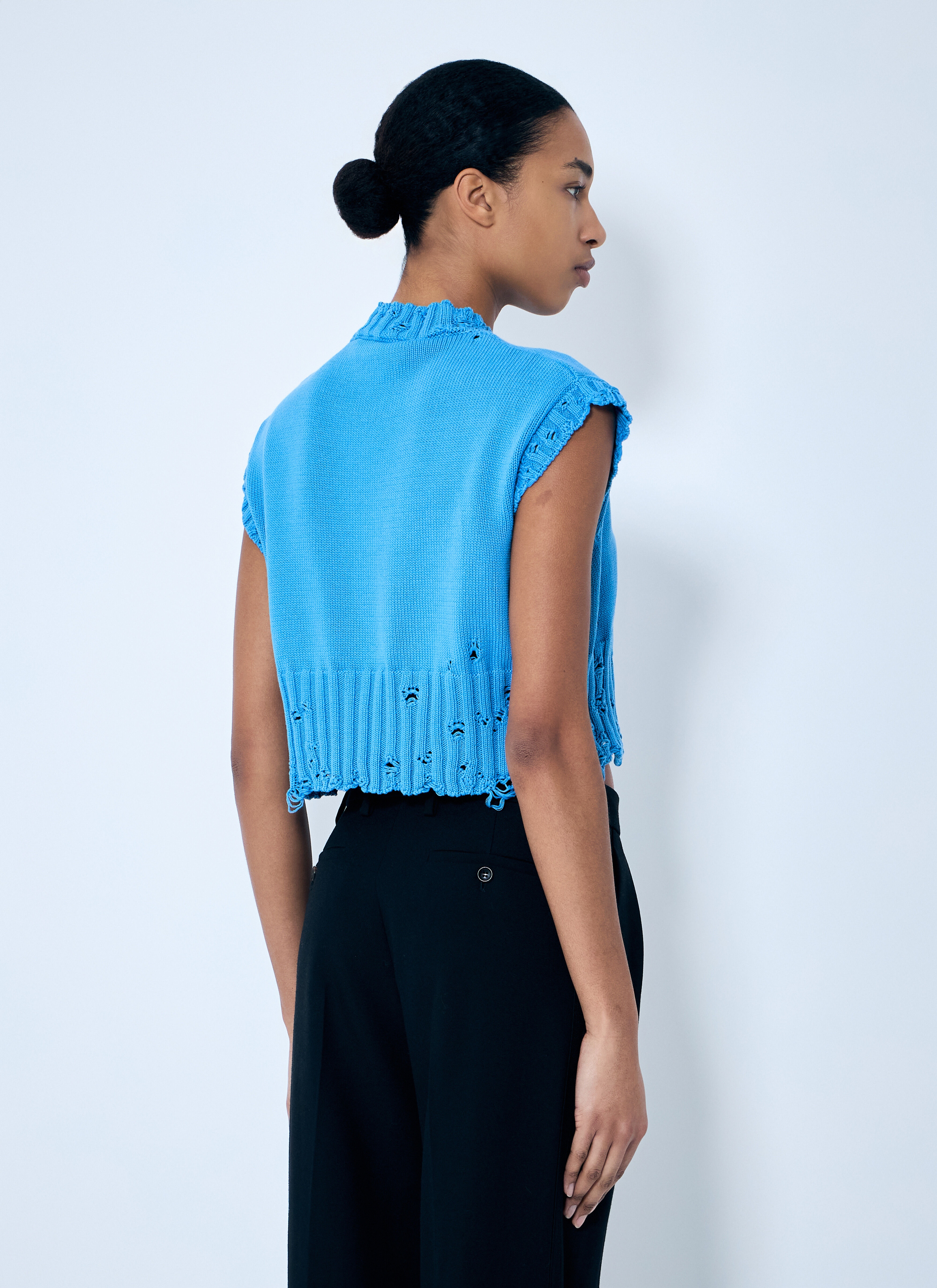 Distressed Knit Vest - 4