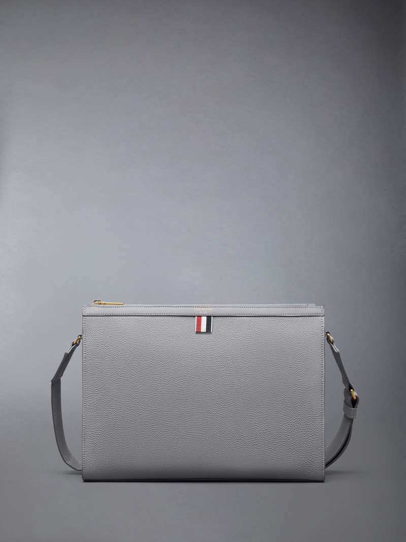 SOFT PEBBLE GRAIN 4-BAR CROSSBODY DOCUMENT HOLDER 1