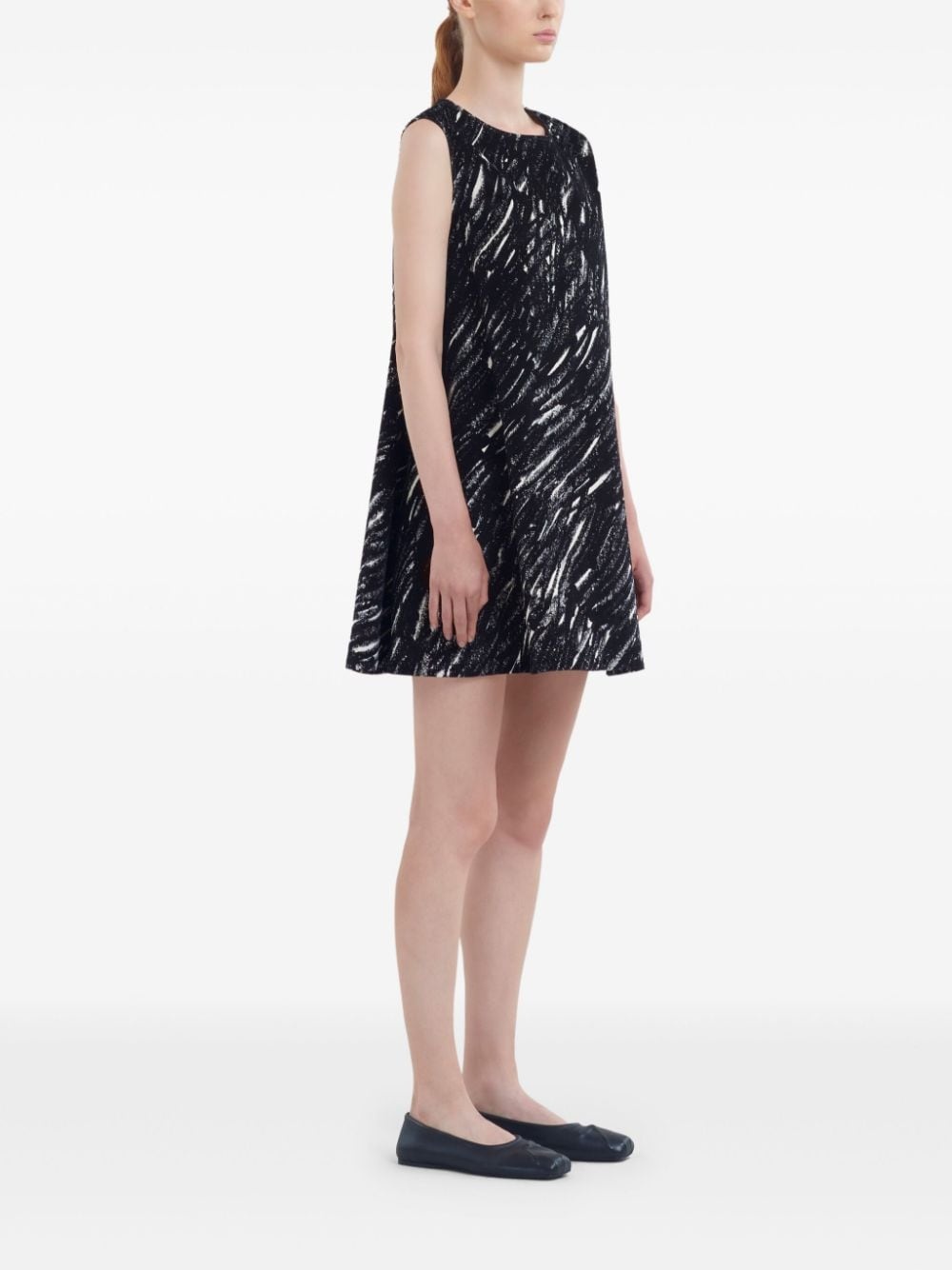 abstract mini dress - 3