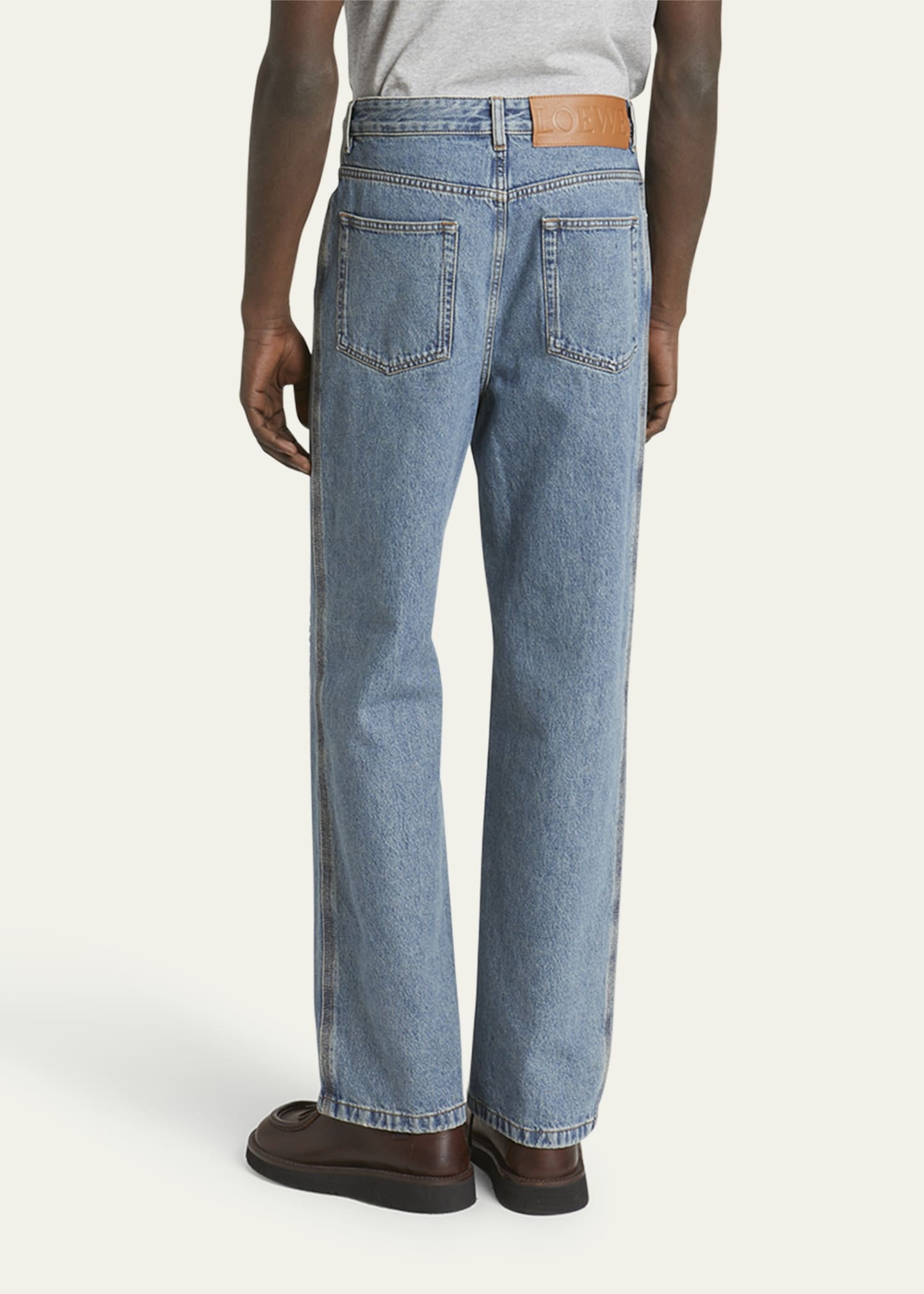 Men's Anagram Straight-Leg Jeans - 3