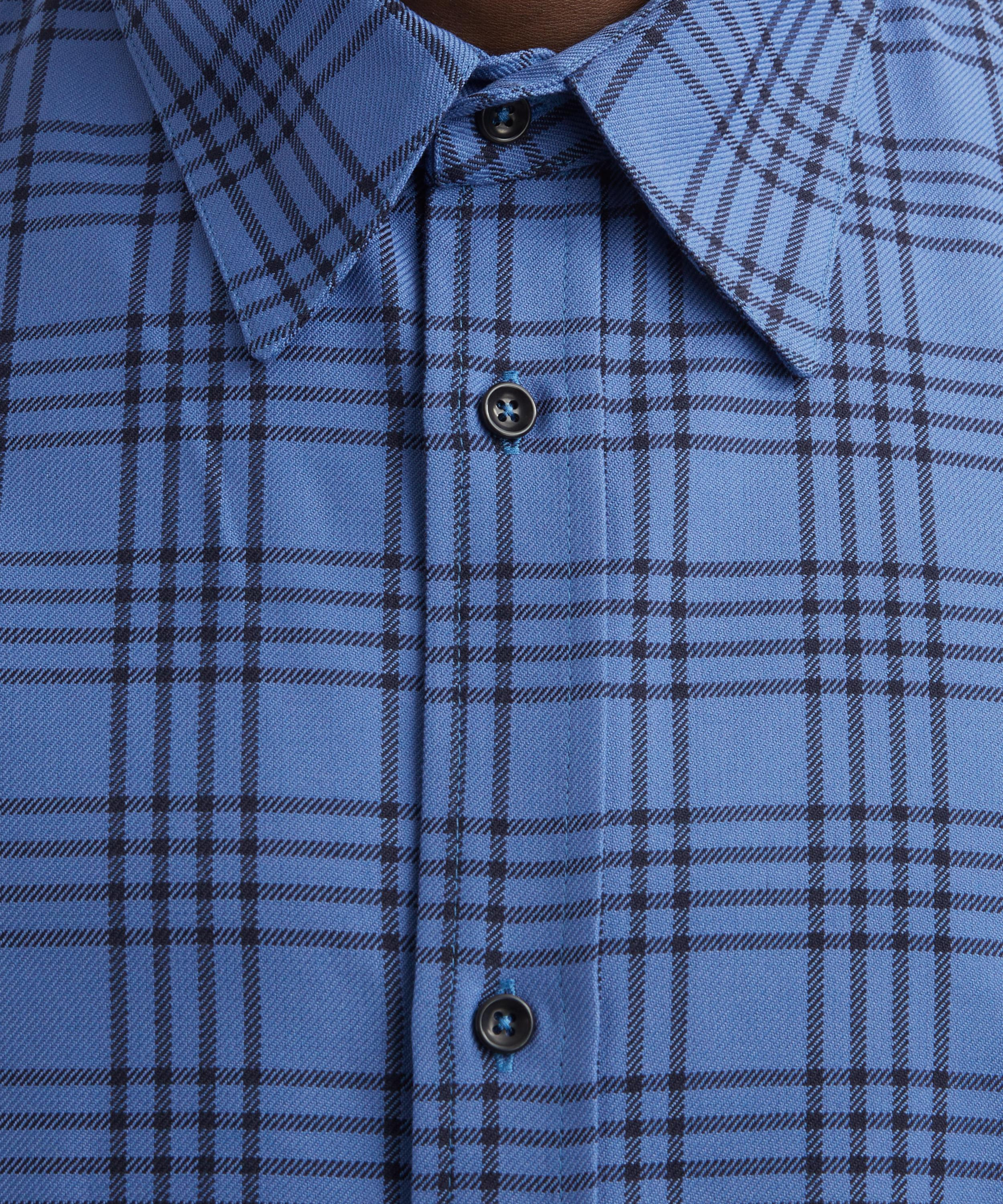 Chisholm Royal Blue Check Shirt - 5
