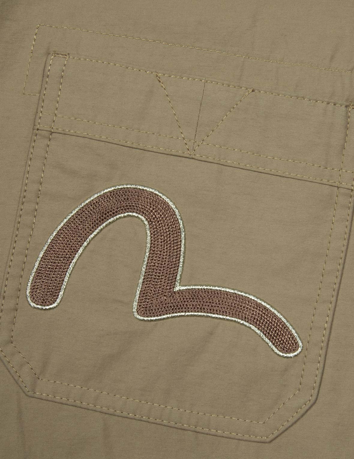 SEAGULL EMBROIDERY BAGGY PANTS - 7