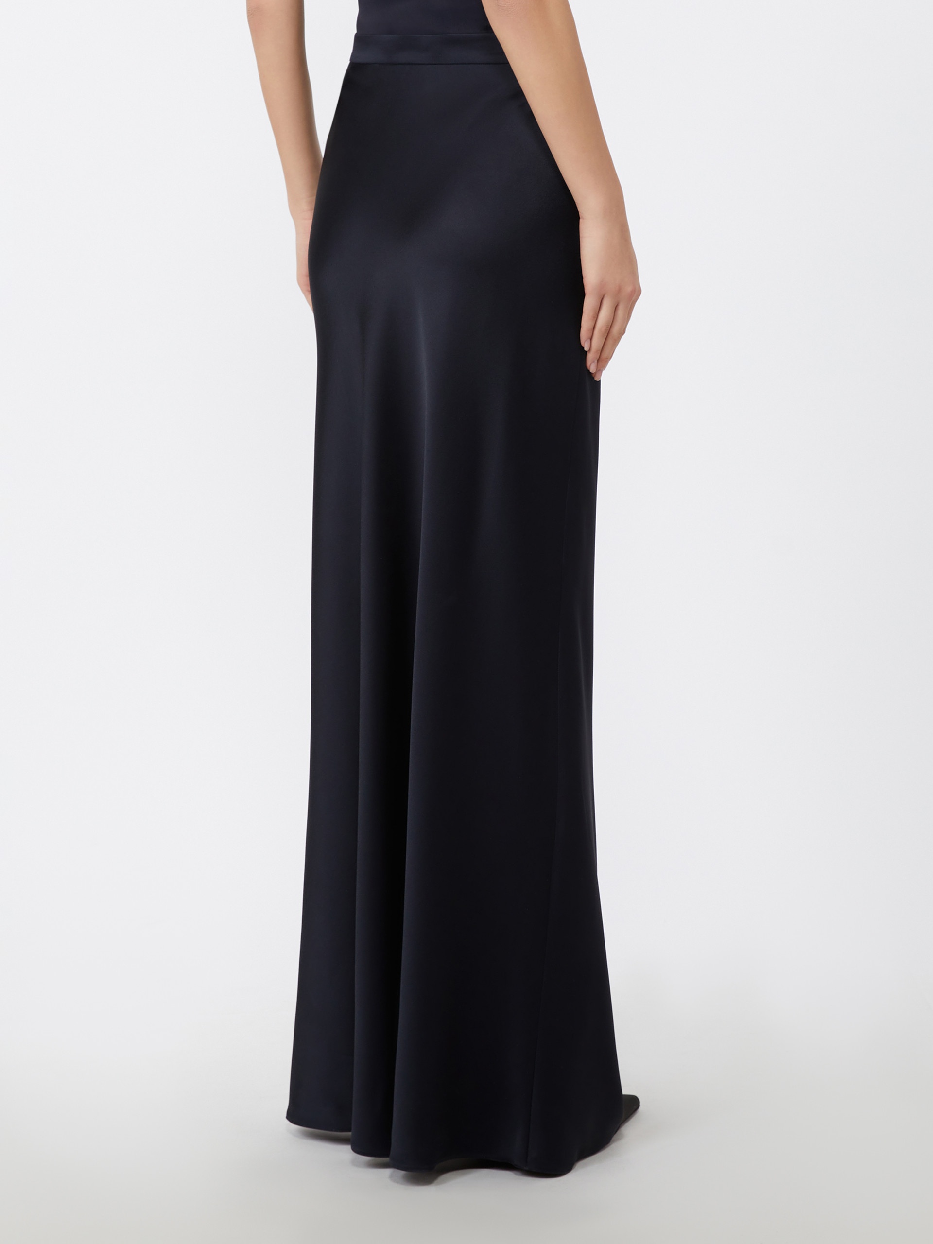 RIMINI Flowing envers satin skirt - 4