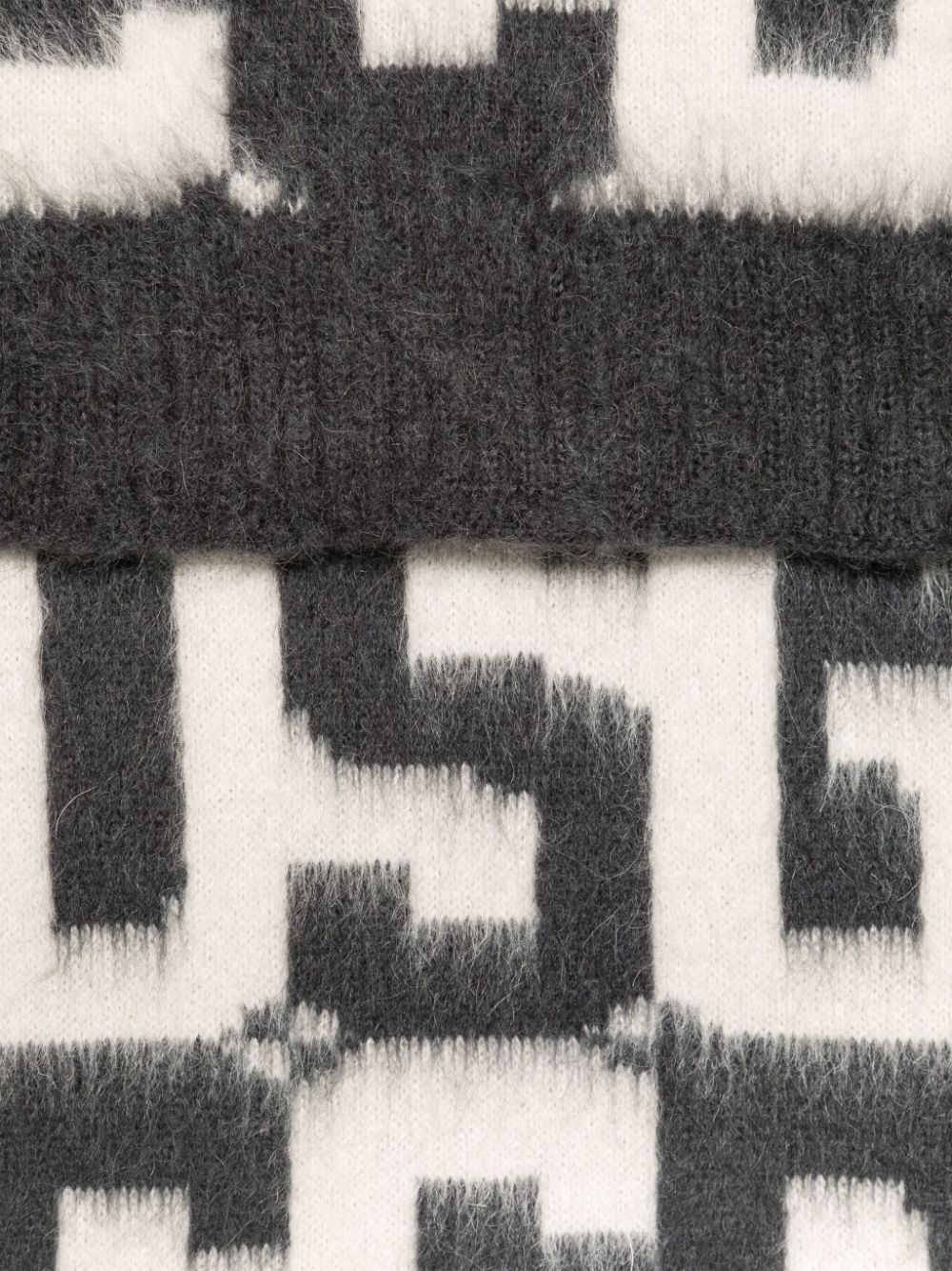 monogram scarf - 2