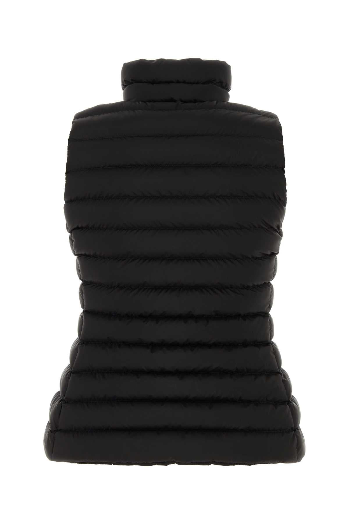 Balenciaga Women Black Nylon Sleeveless Jacket - 2
