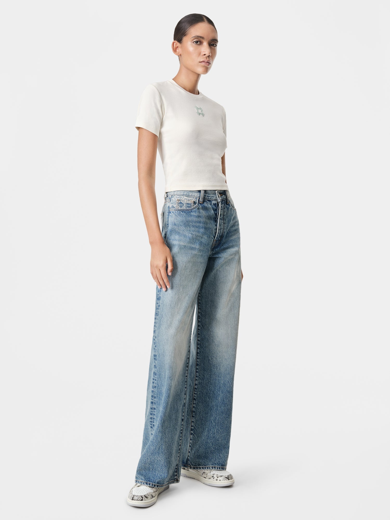 WOMEN'S MA QUAD HIGH RISE WIDE JEAN - 3