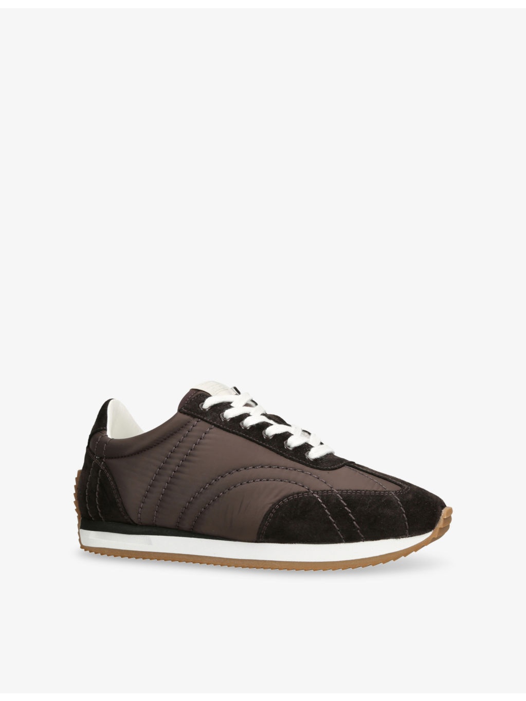 Sport Woven and Suede Low-Top Trainers - 3