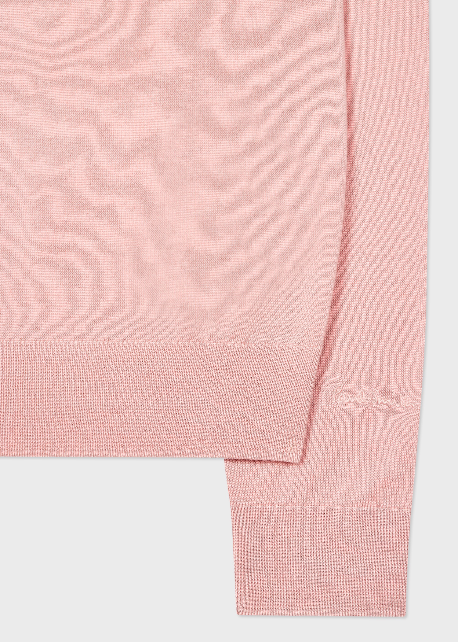 Light Pink Merino Wool Sweater - 2