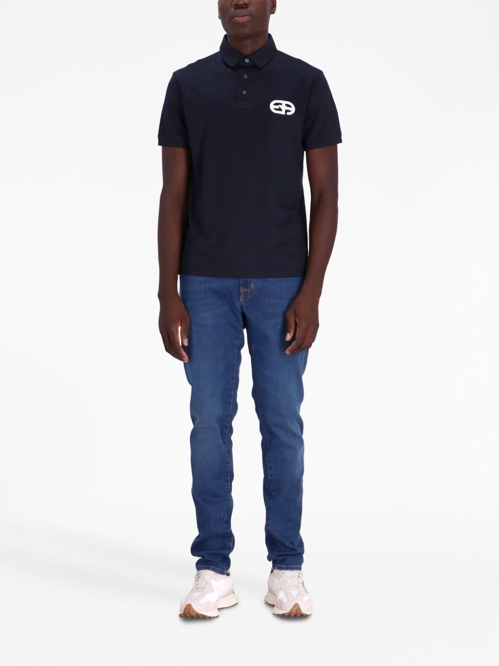 Cotton blend polo shirt - 4