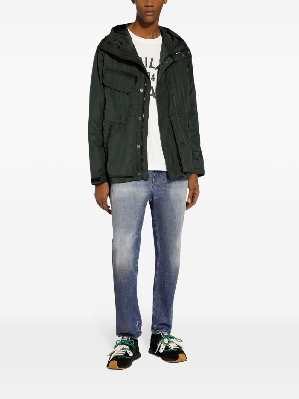 distressed-effect tapered jeans - 2