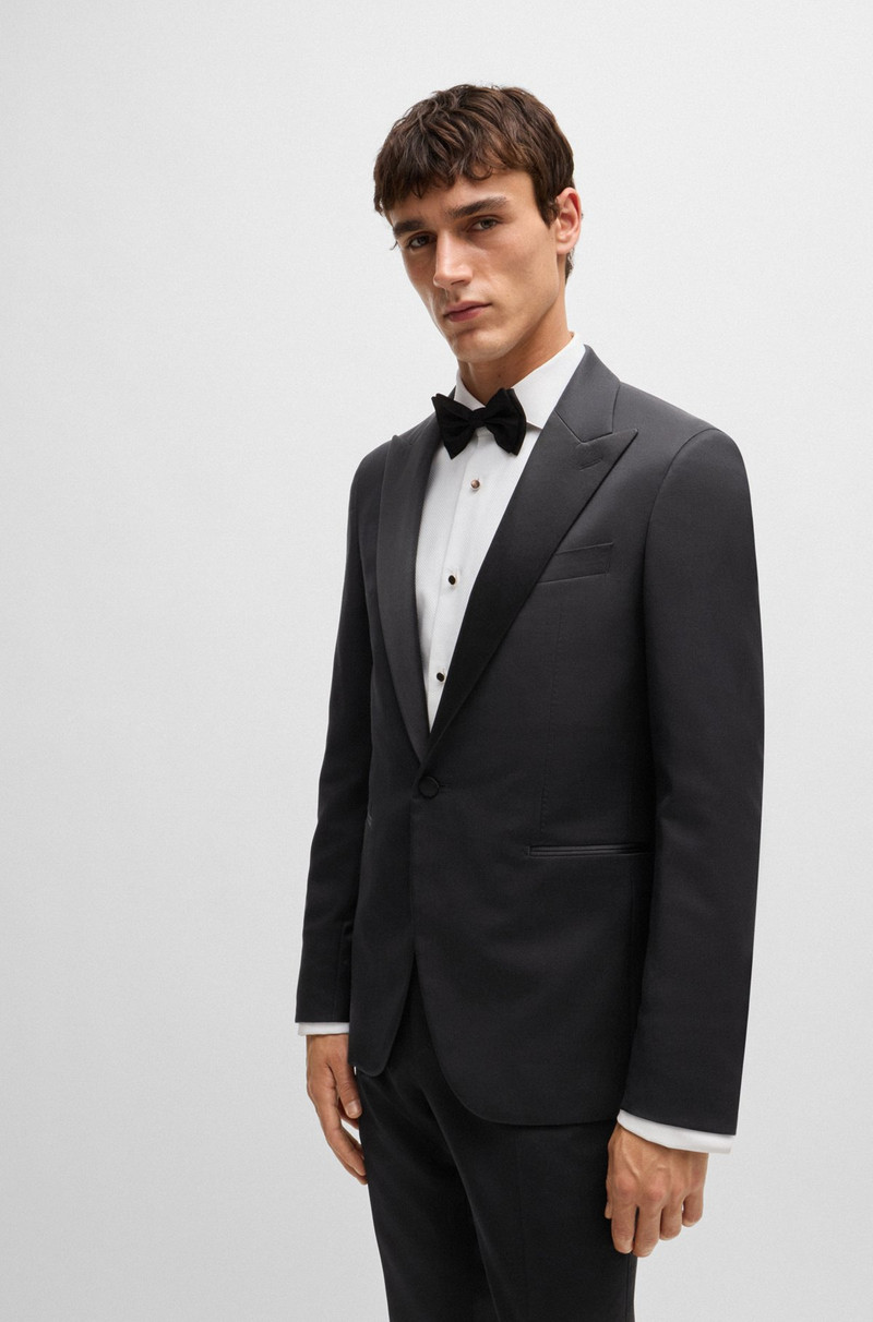 SLIM-FIT TUXEDO SUIT IN WOOL AND SILK 5