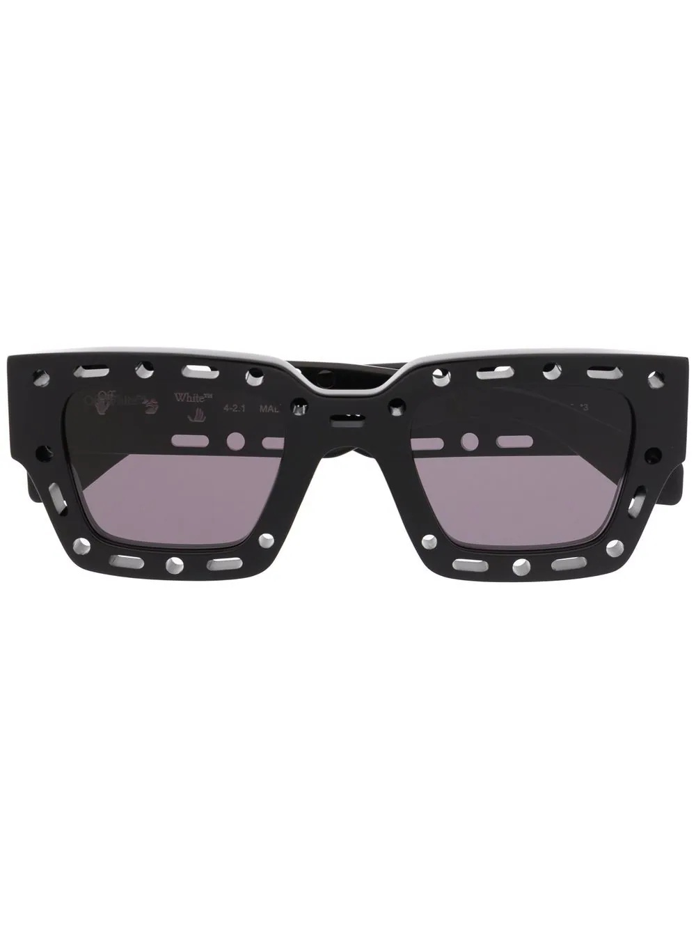 Mercer cutout square-frame sunglasses - 1