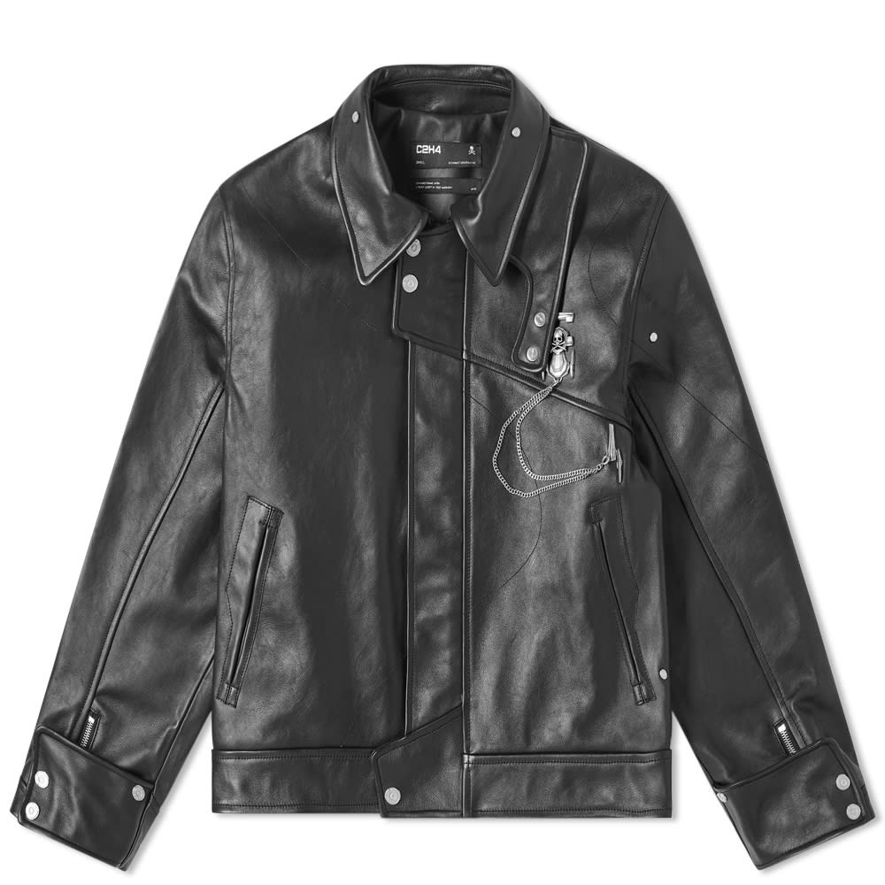 C2H4 x MASTERMIND JAPAN Steamline Leather Jacket - 1