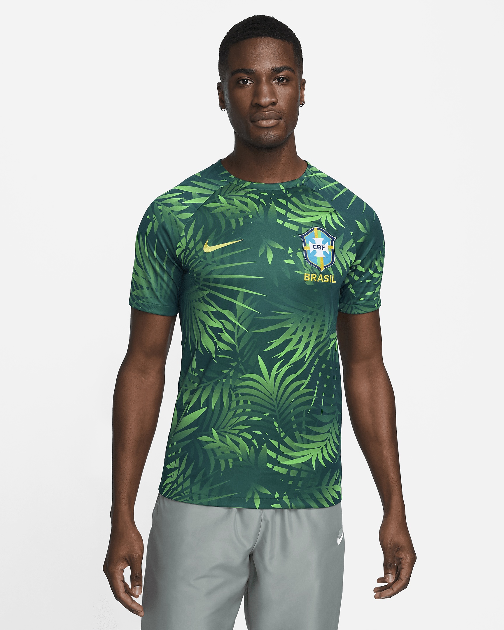 Brazil Academy Pro Nike Men's Dri-FIT Pre-Match Soccer Top - 1