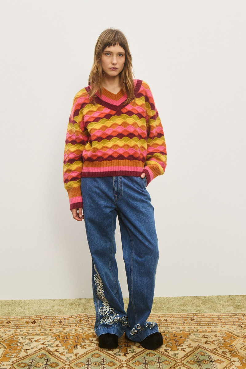 ALÉMAIS Rocco V Neck Sweater outlook