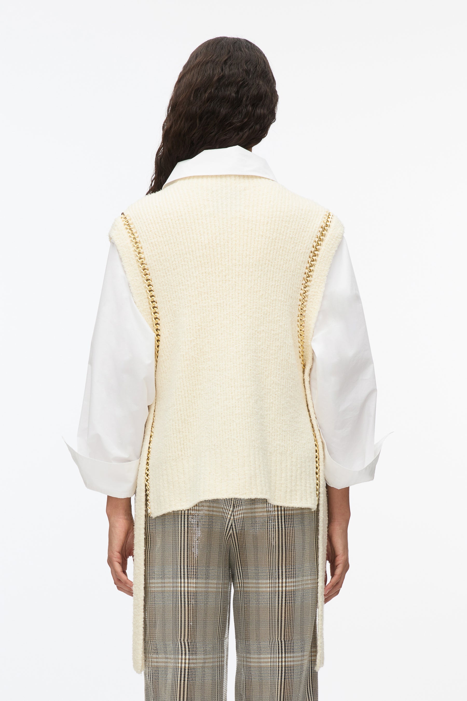 Chainlink Bouclé Mockneck Vest - 4
