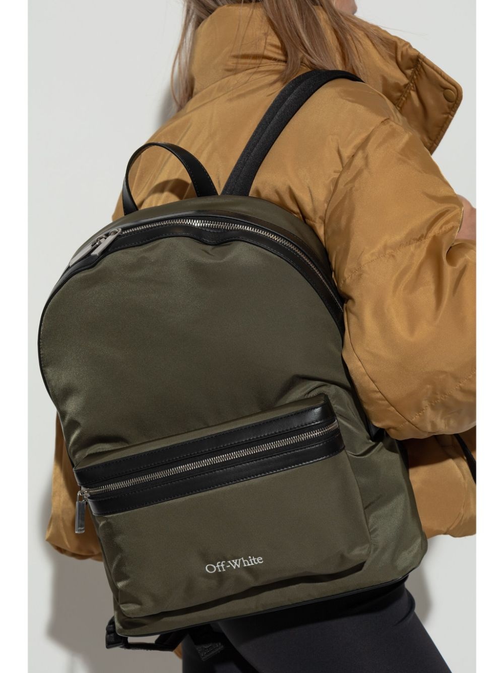 logo-embroidered backpack - 2