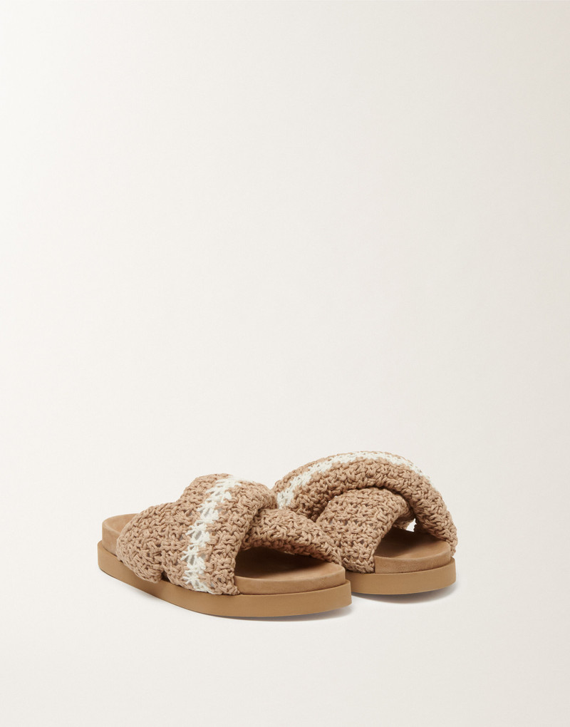 FABIANA FILIPPI Cotton and suede platform outlook