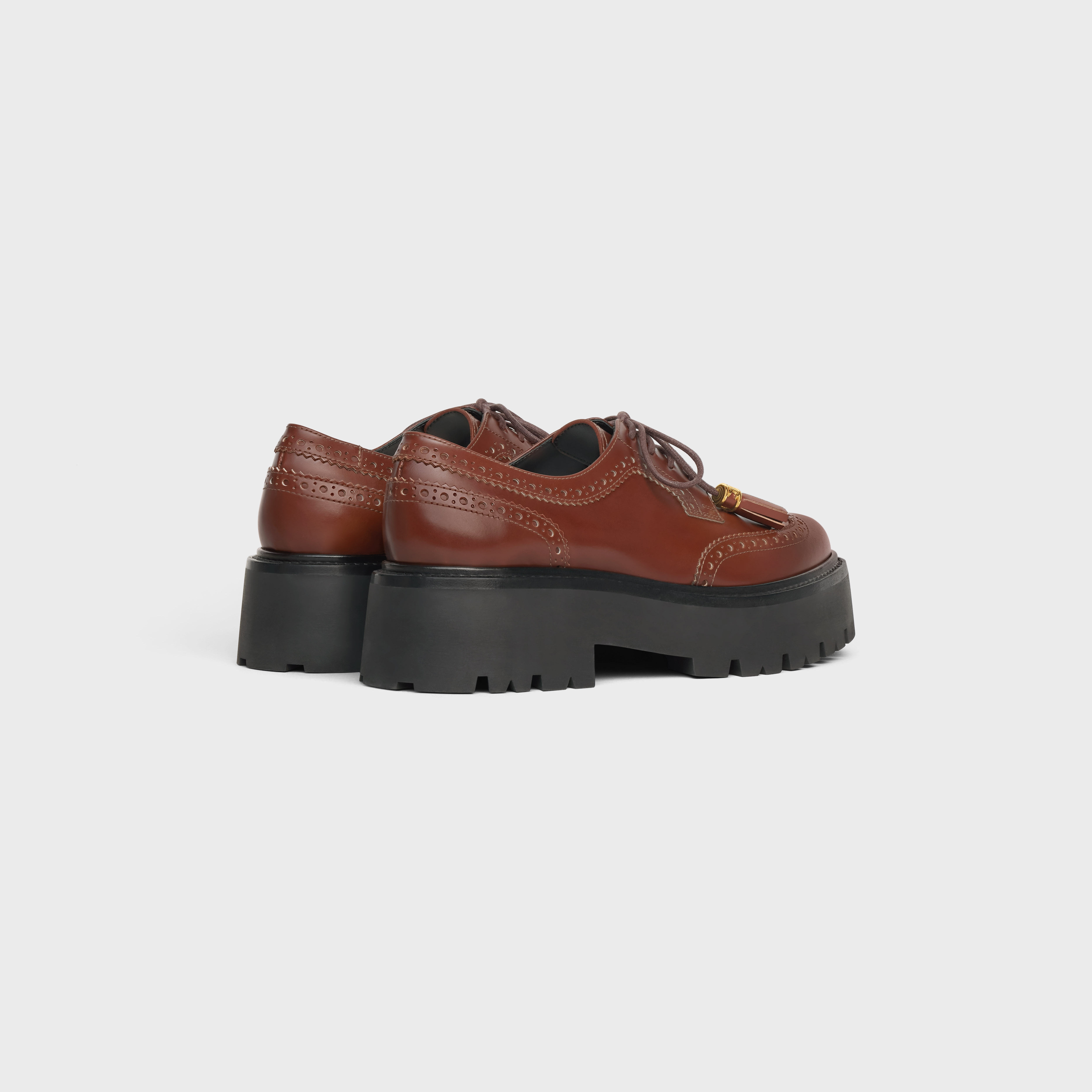 CELINE CELINE BULKY BROGUE DERBY in POLISHED BULL REVERSIBLE