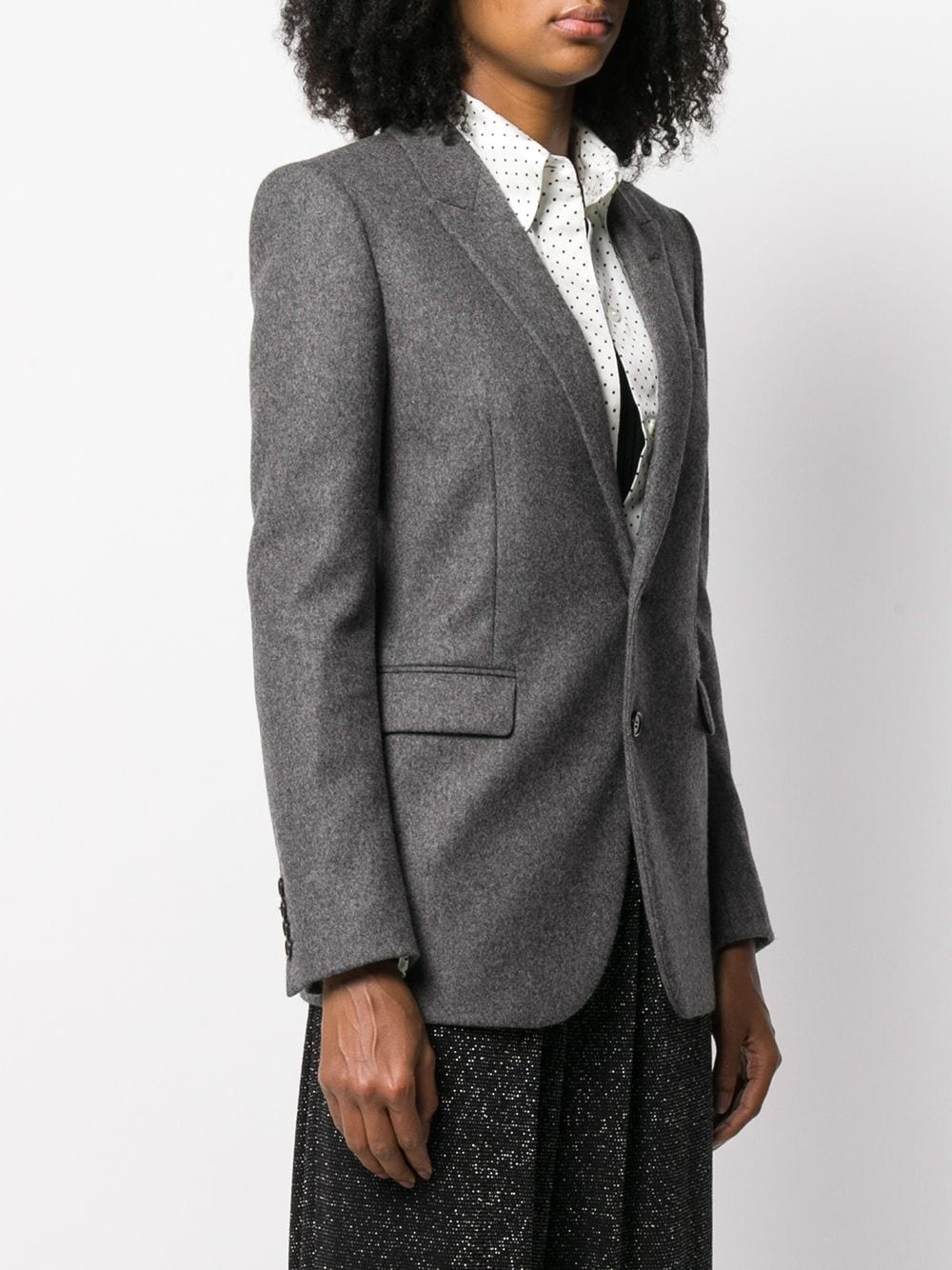 single-breasted tailored blazer - 3