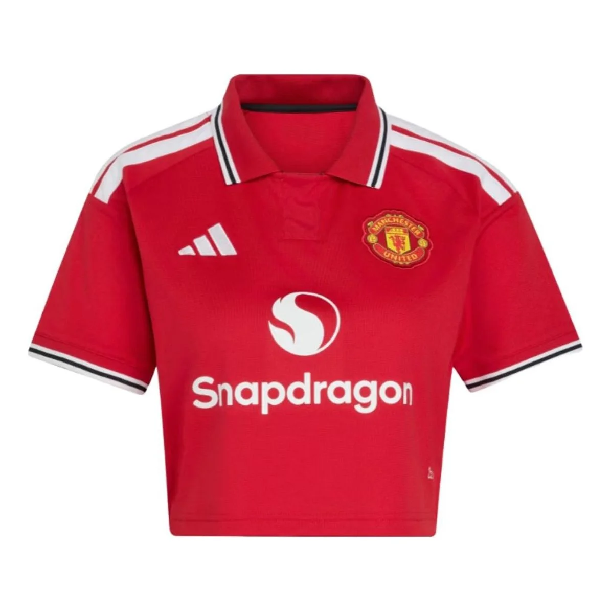 (WMNS) adidas Manchester United 26/27 Home Jersey Crop Asia Sizing 'Mufc Red' KC4787 - 1