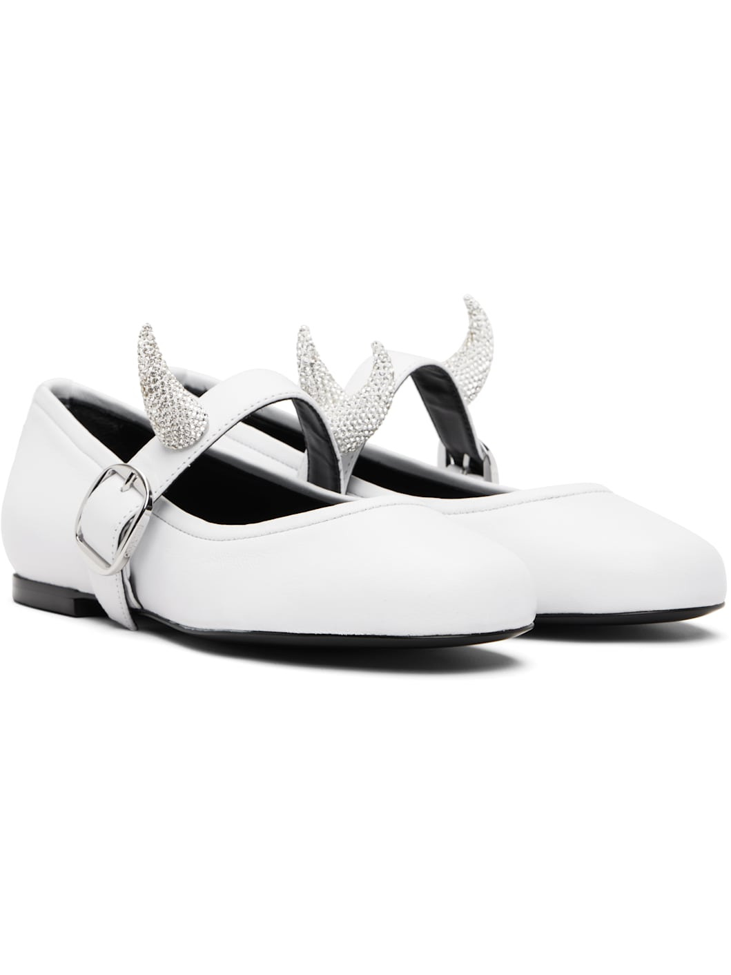White Disney Horn Ballerina Flats - 4