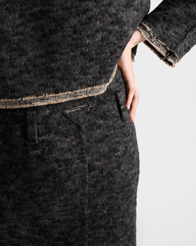Double tweed midi-skirt 4