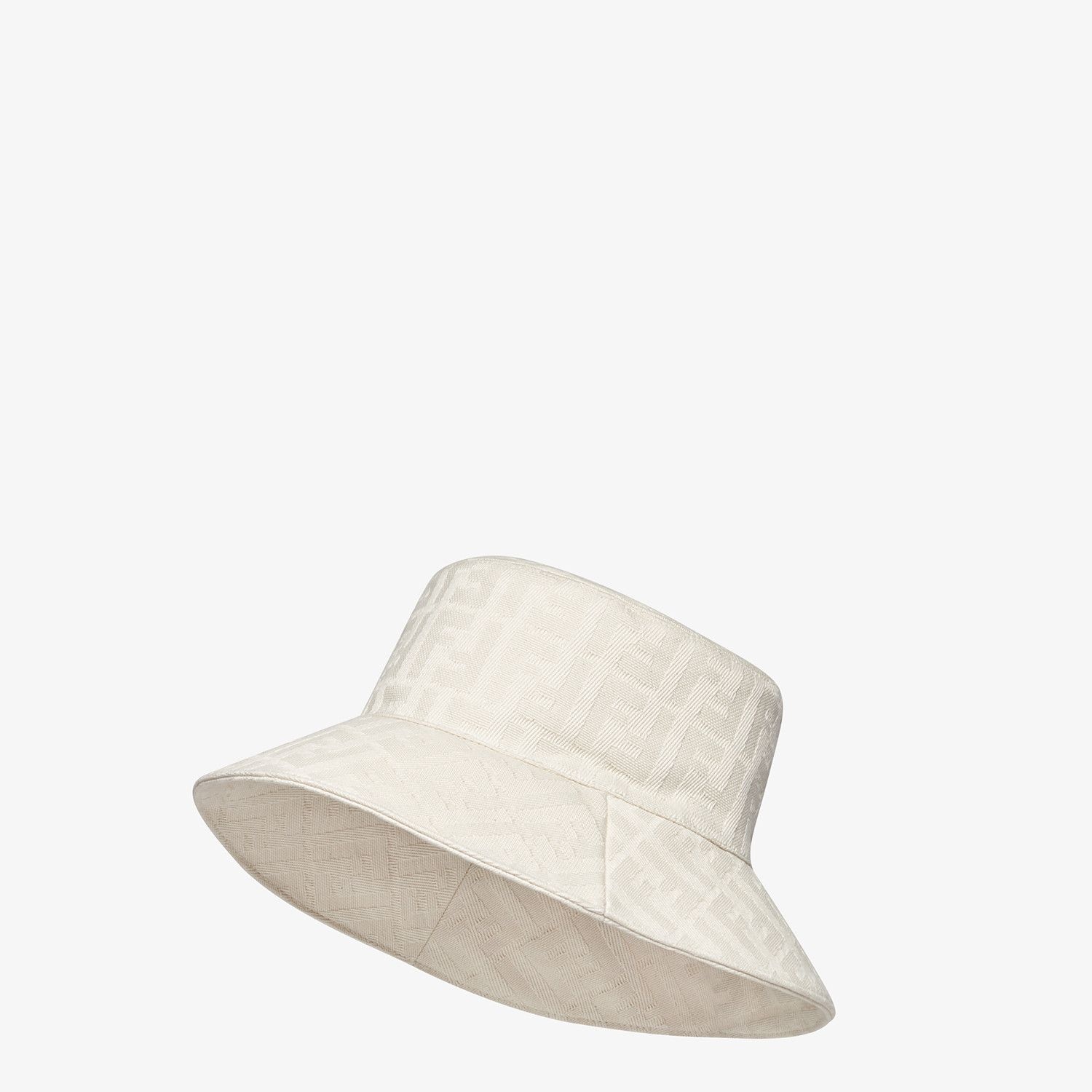 White canvas bucket hat - 1