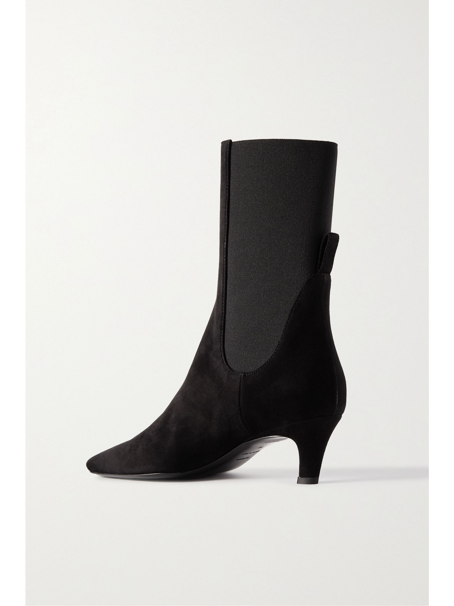 The Mid Heel suede Chelsea boots Black - 3
